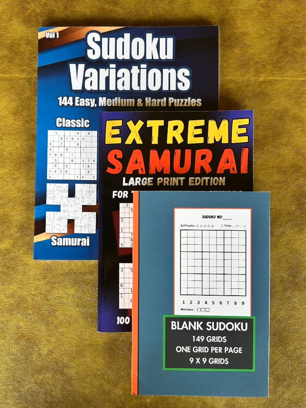3 New Sudoku Puzzle Books